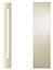 Cooke & Lewis High gloss Cream Curved Dresser pilaster, (H)1342mm
