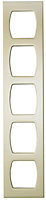Cooke & Lewis High Gloss Cream High gloss Cream Wine rack frame, (H)720mm (W)150mm