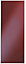 Cooke & Lewis High Gloss Red Wall panel (H)937mm (W)359mm