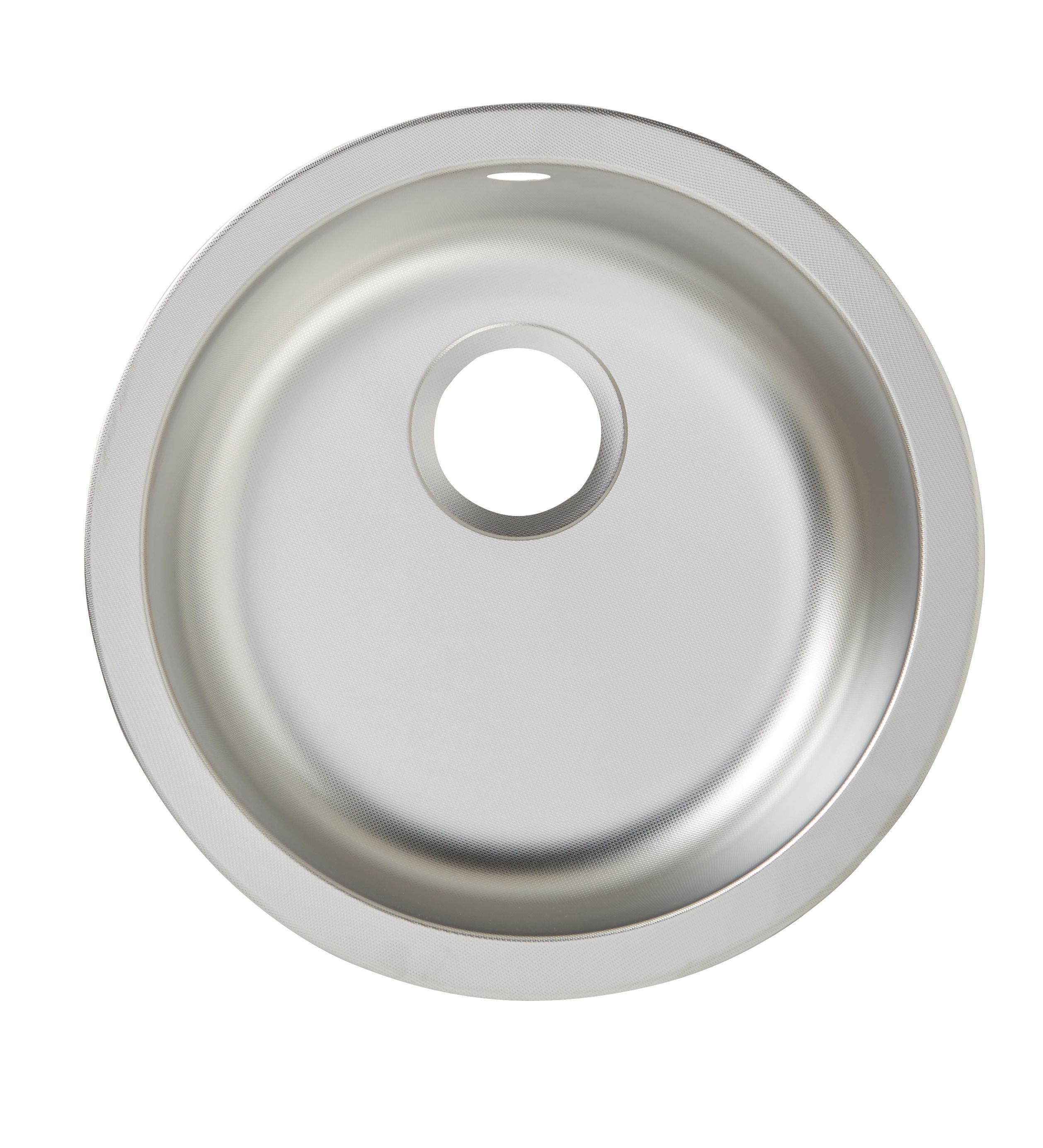 Cooke & Lewis Hurston Inox Stainless steel 1 Bowl Compact sink 450mm x ...