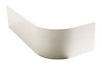Cooke & Lewis Ivory Open grain effect Curved Plinth, (L)750mm