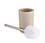 Cooke & Lewis Jubba Mastic Polyethylene (PE), polyresin & stainless steel Toilet brush & holder