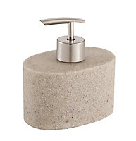 Cooke & Lewis Jubba Matt Mastic Stone effect Polyresin Freestanding Soap dispenser