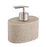 Cooke & Lewis Jubba Matt Mastic Stone effect Polyresin Freestanding Soap dispenser