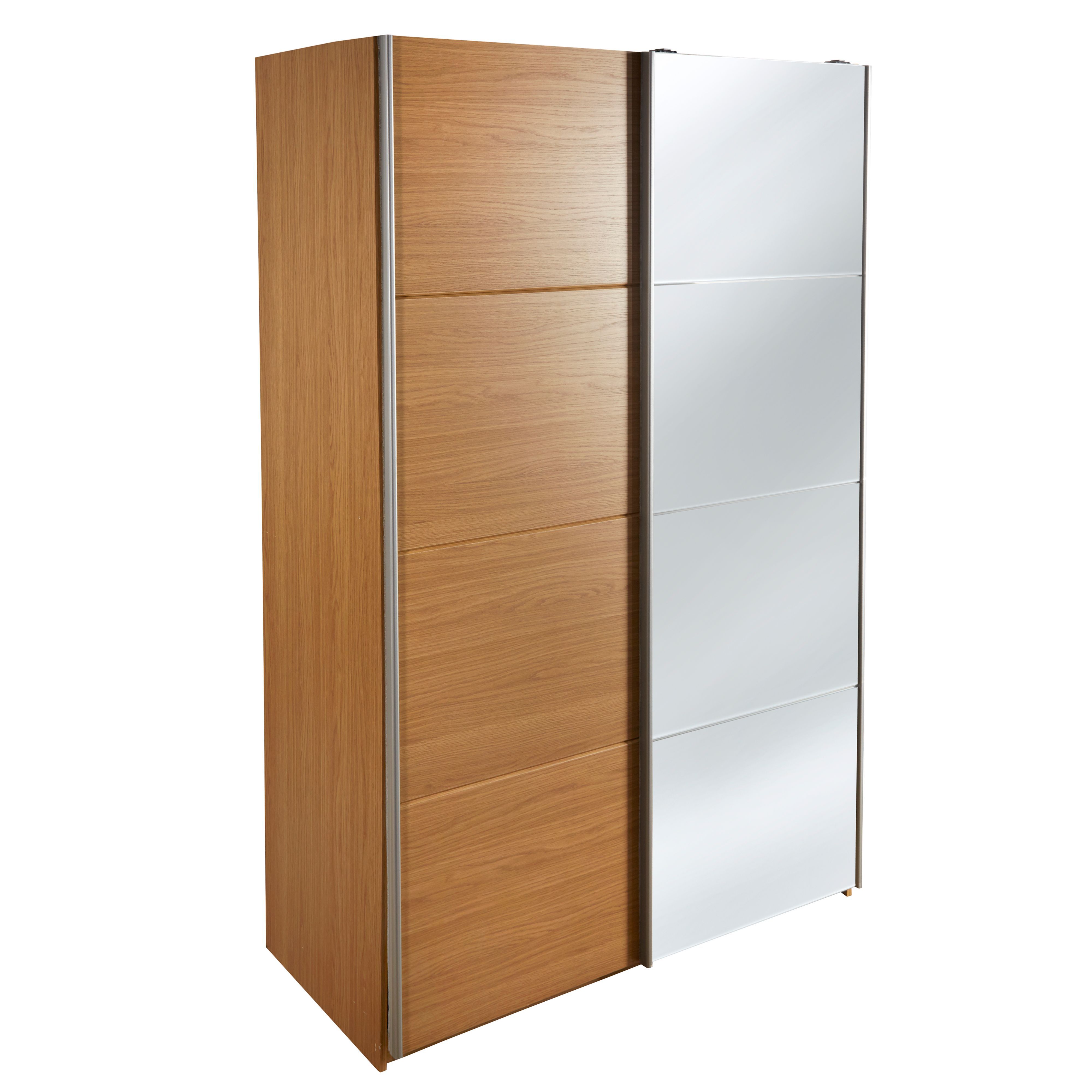 Cooke & Lewis Kendal Contemporary Matt oak effect Wardrobe (H)2005mm (W)1200mm (D)575mm