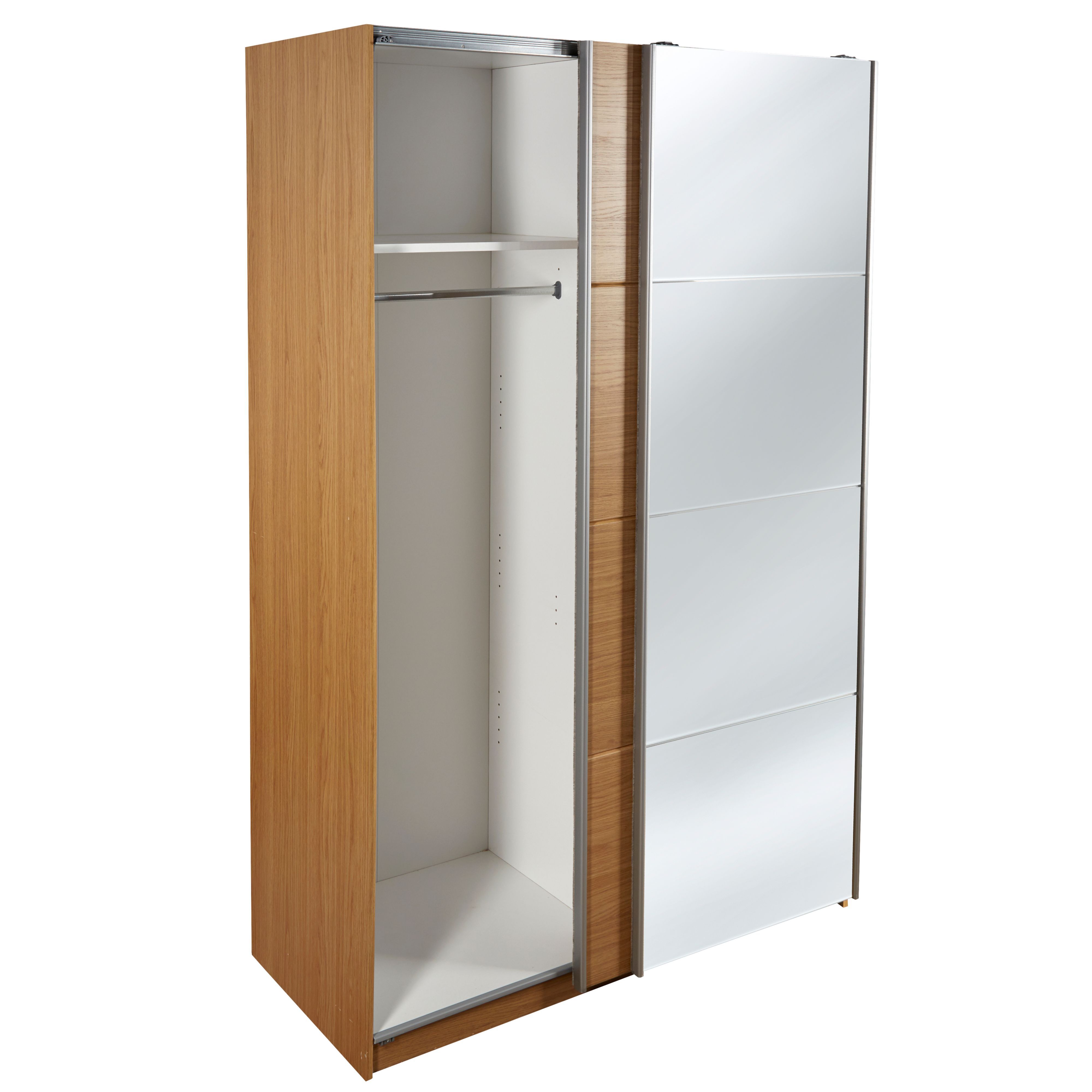 Cooke & Lewis Kendal Contemporary Matt oak effect Wardrobe (H)2005mm (W)1200mm (D)575mm