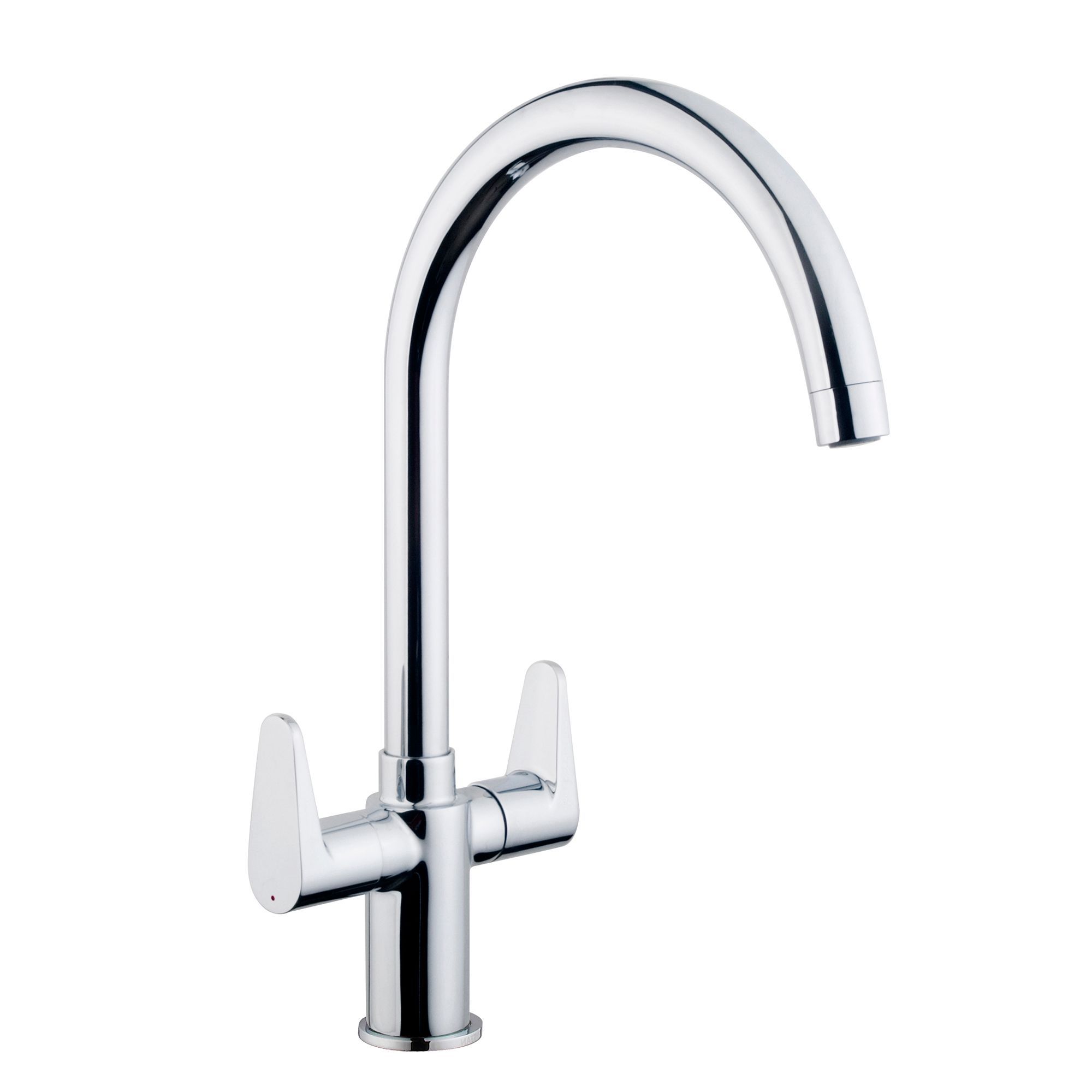 Cooke & Lewis Kigal Chrome effect Kitchen Monobloc Tap