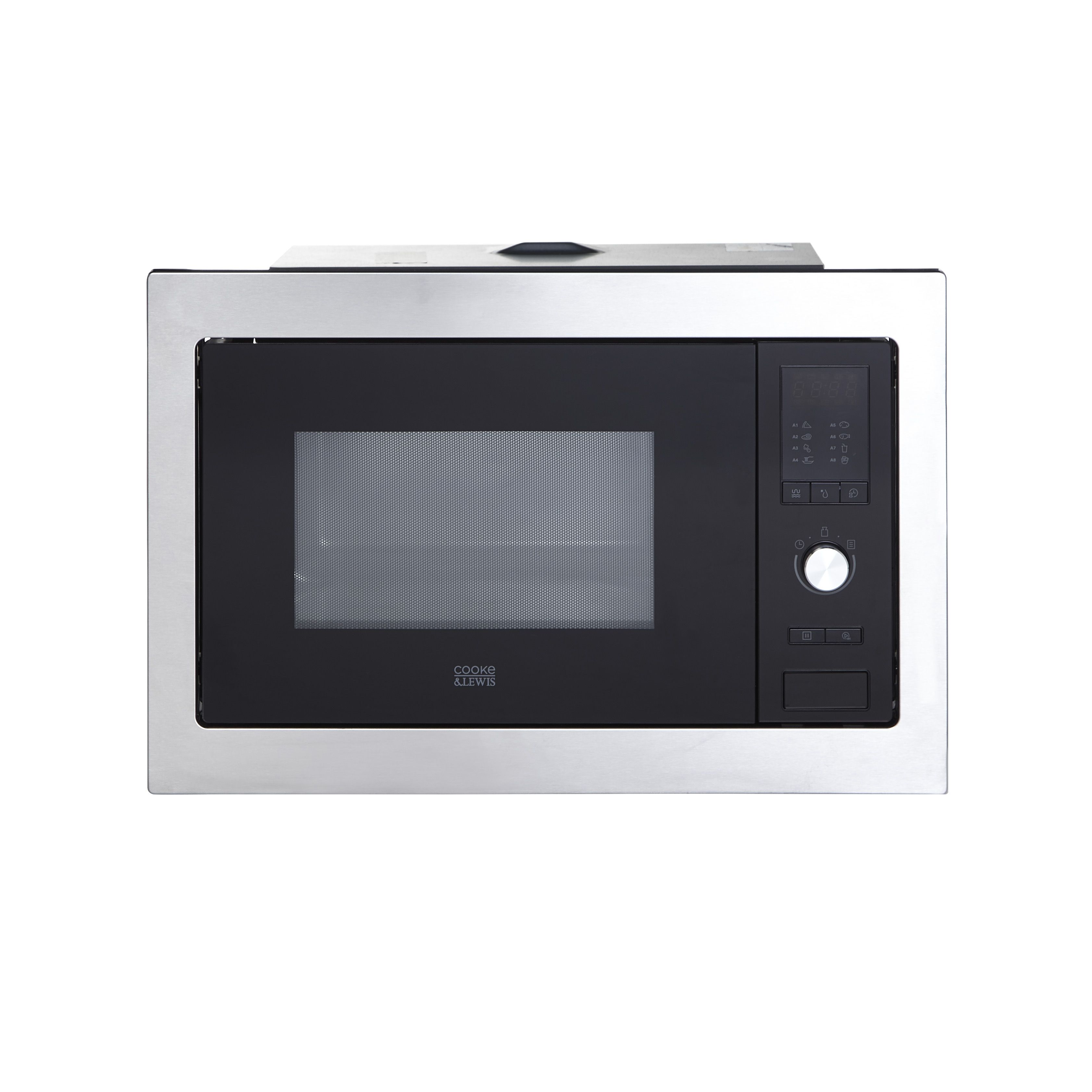 Cooke & Lewis Kitchen appliances CLBIMW25LUK 25L Built-in Microwave - Matt black