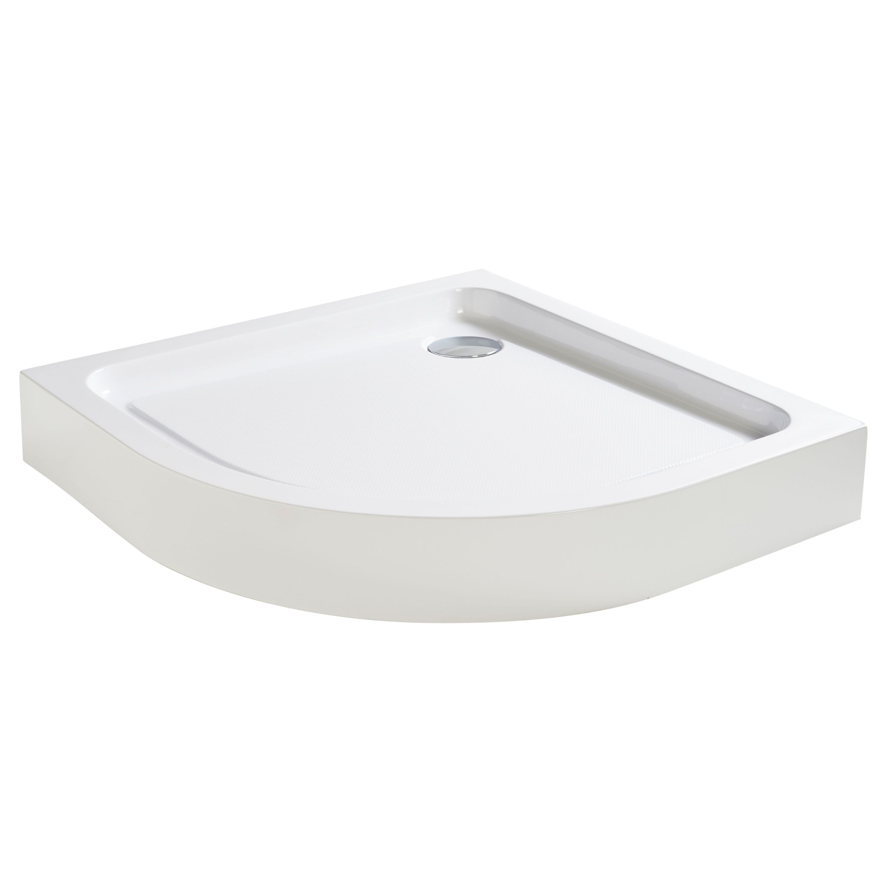 Cooke & Lewis Lagan Gloss White Quadrant Shower tray (L)800mm (W)800mm (H) 150mm