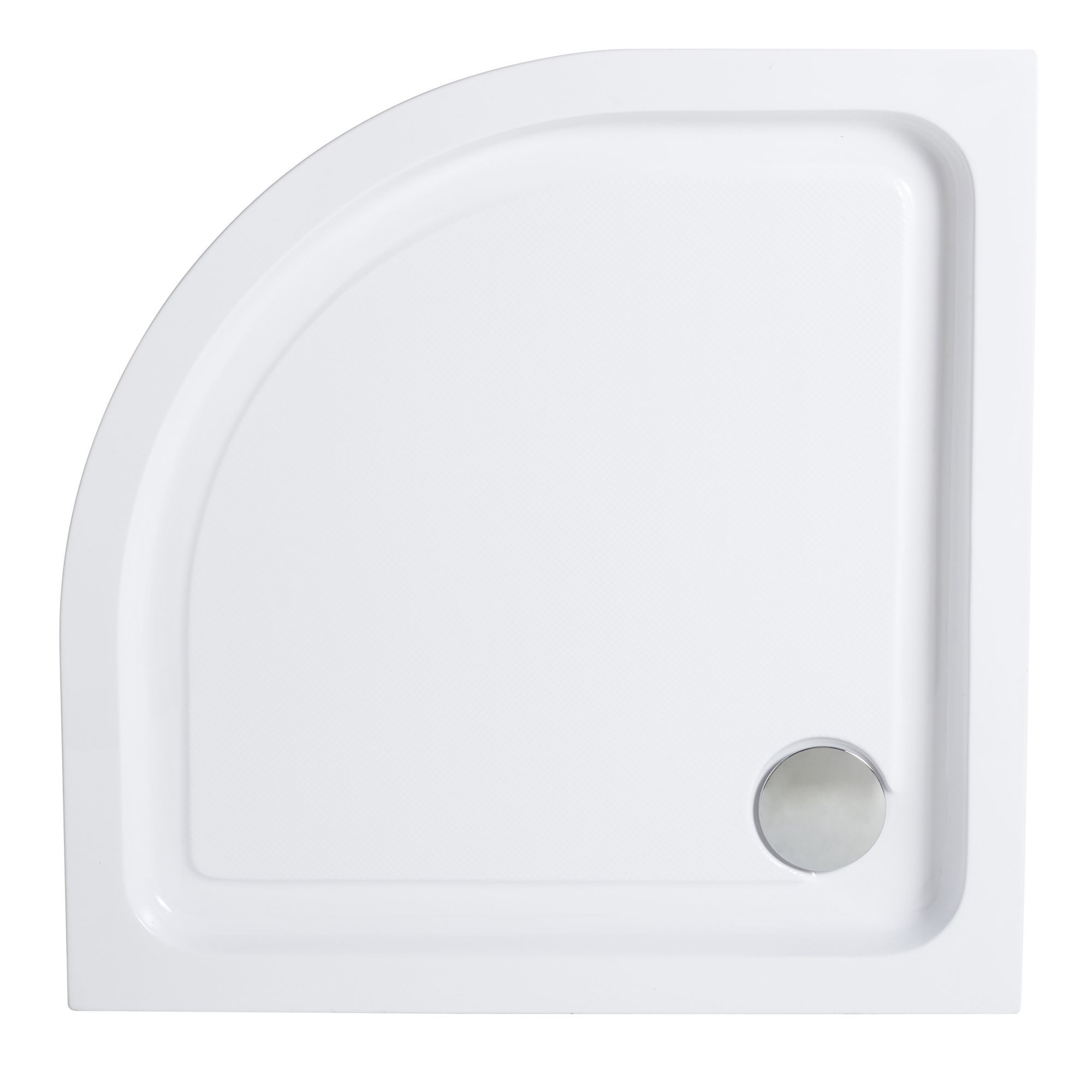 Cooke & Lewis Lagan Gloss White Quadrant Shower tray (L)900mm (W)900mm (H) 150mm