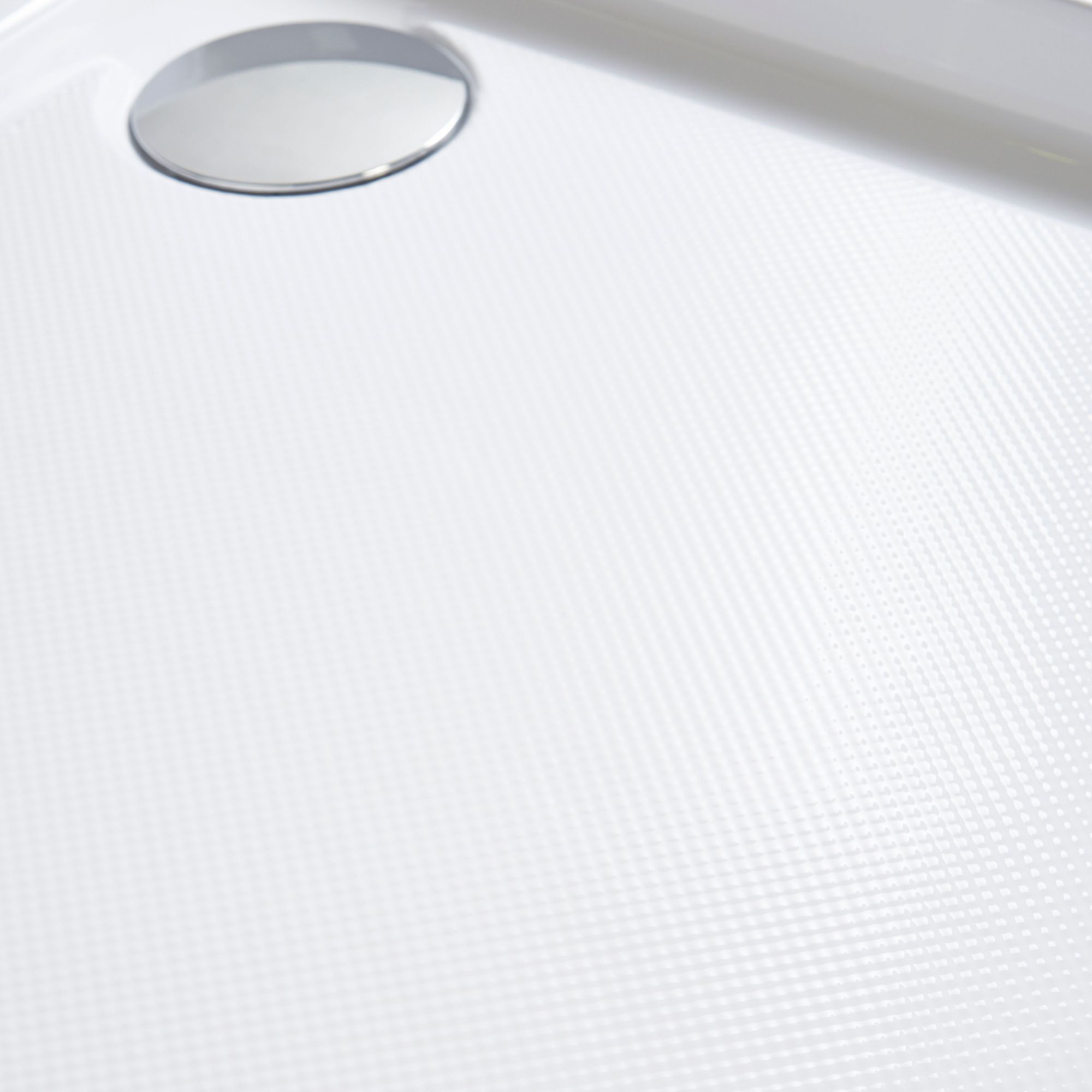 Cooke & Lewis Lagan Gloss White Quadrant Shower tray (L)900mm (W)900mm (H) 150mm