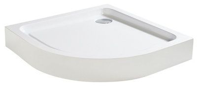 Cooke & Lewis Lagan Gloss White Quadrant Shower tray (L)900mm (W)900mm (H) 150mm