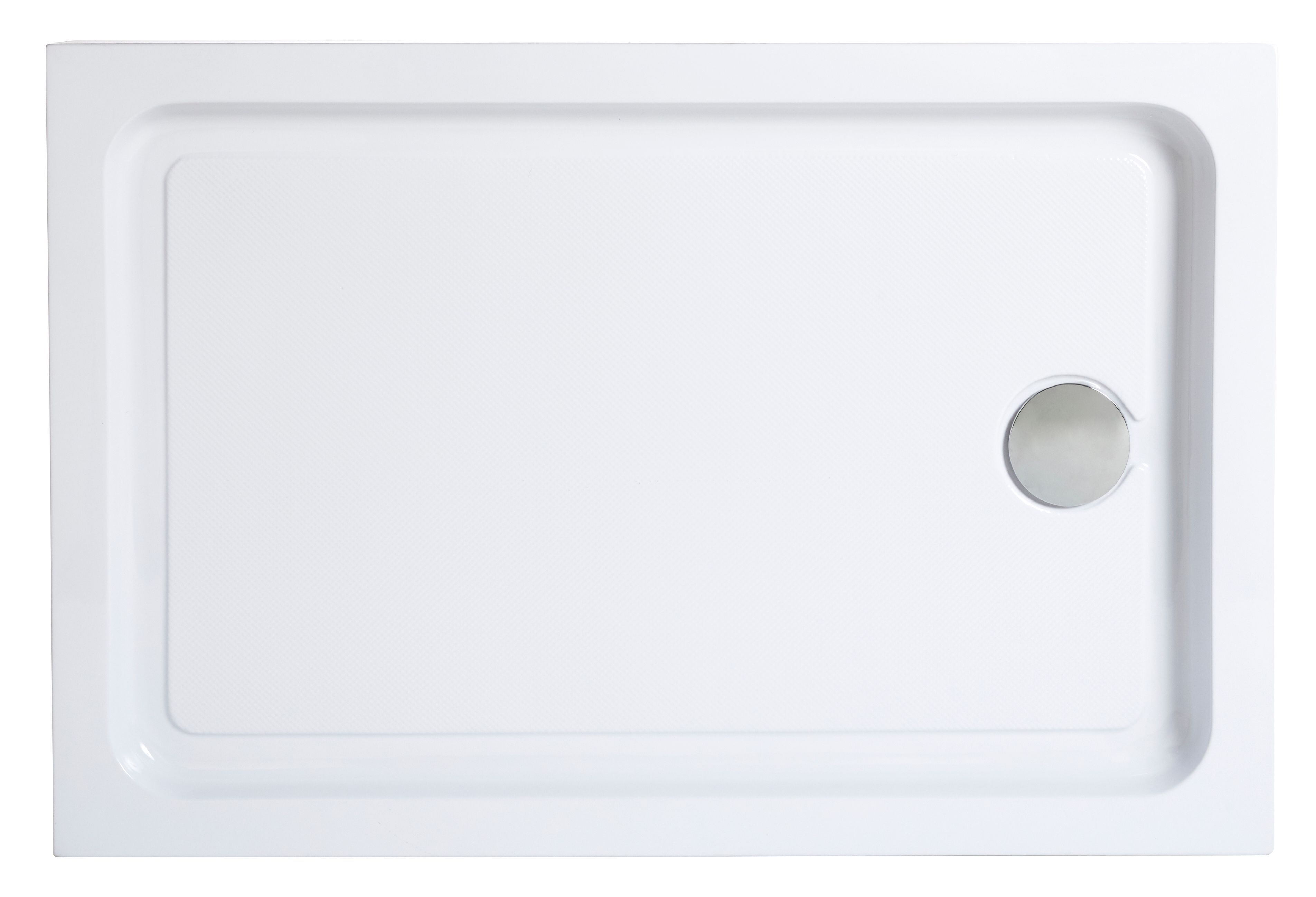 Cooke & Lewis Lagan Gloss White Rectangular Shower tray (L)1000mm (W)800mm (H) 150mm