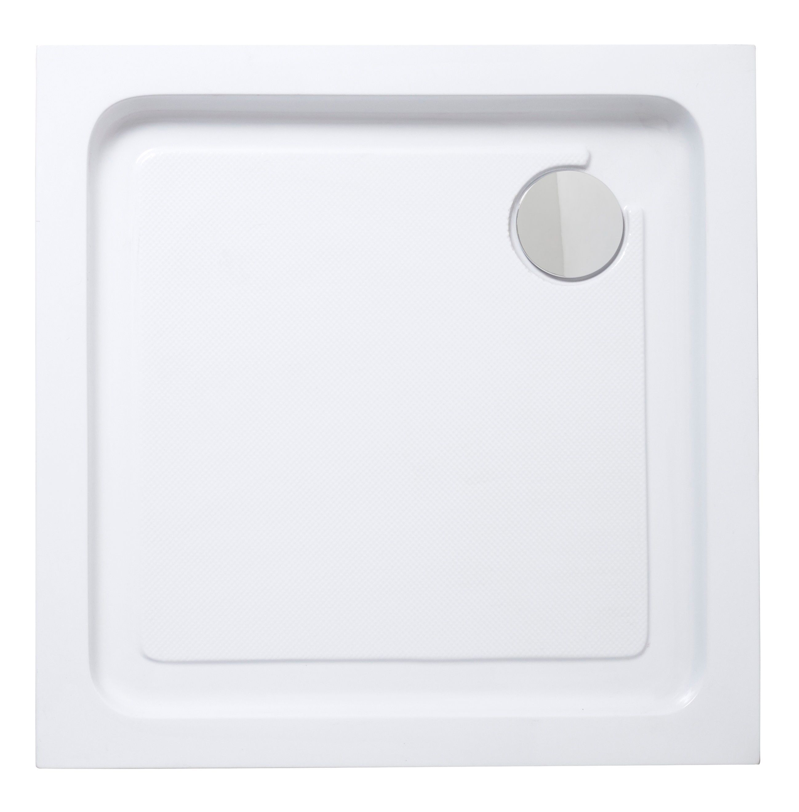 Cooke & Lewis Lagan Gloss White Square Shower tray (L)800mm (W)800mm (H) 150mm