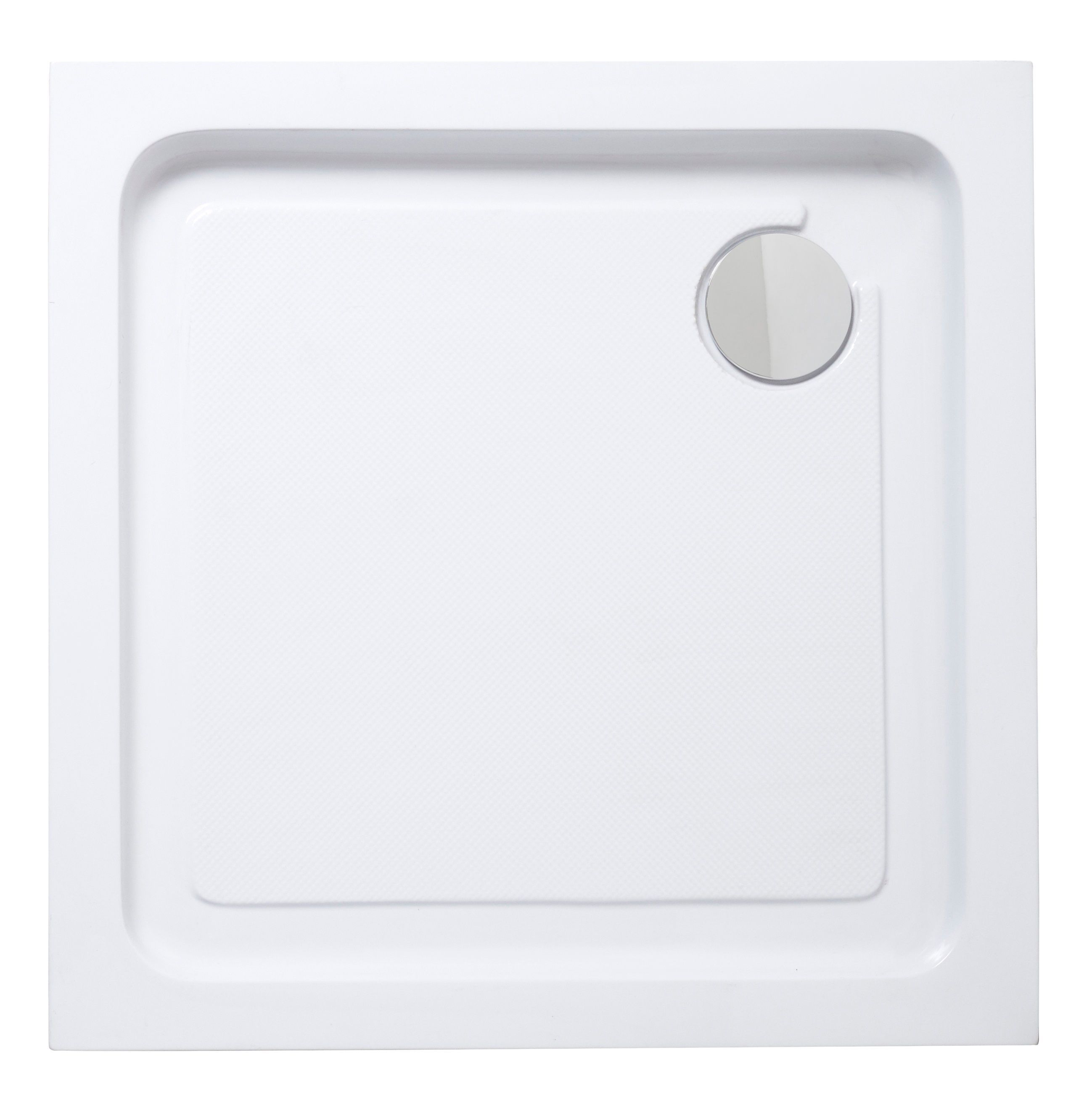 Cooke & Lewis Lagan Gloss White Square Shower tray (L)800mm (W)800mm