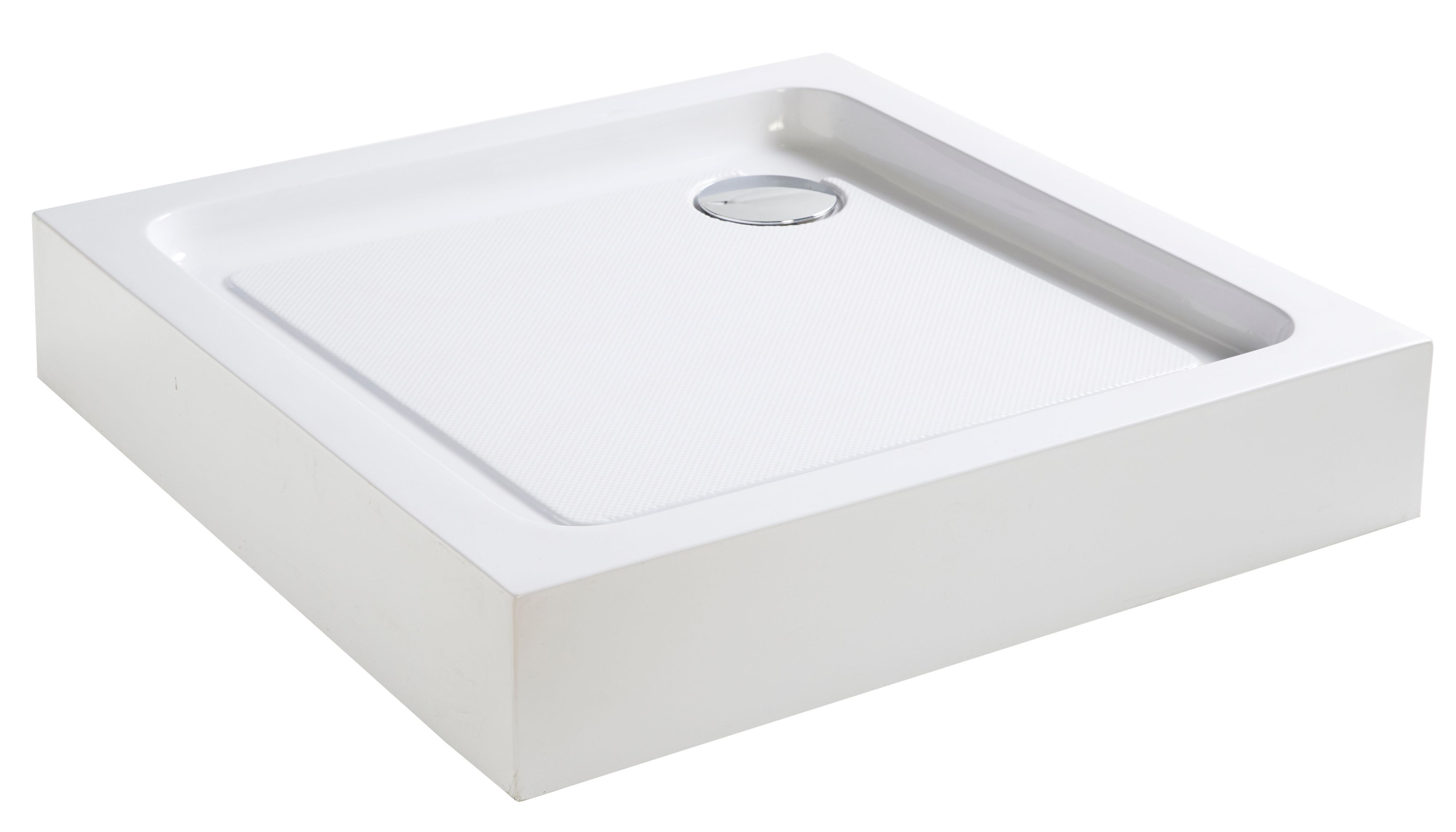 Cooke & Lewis Lagan Gloss White Square Shower tray (L)900mm (W)900mm