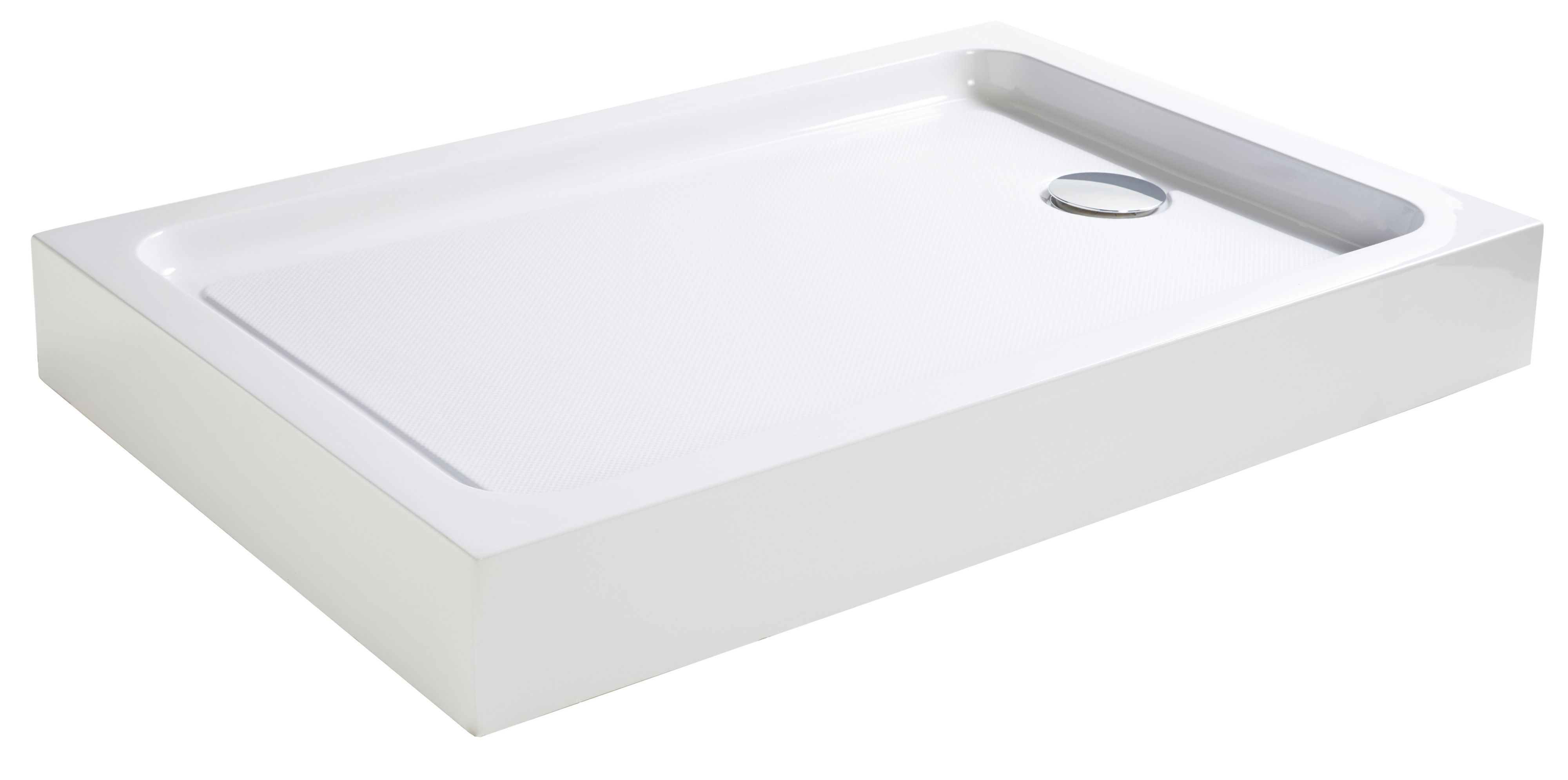 Cooke & Lewis Lagan White Rectangular Shower tray (L)1200mm (W)760mm