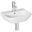Cooke & Lewis Lanzo Square Wall-mounted Cloakroom Basin (W)45cm