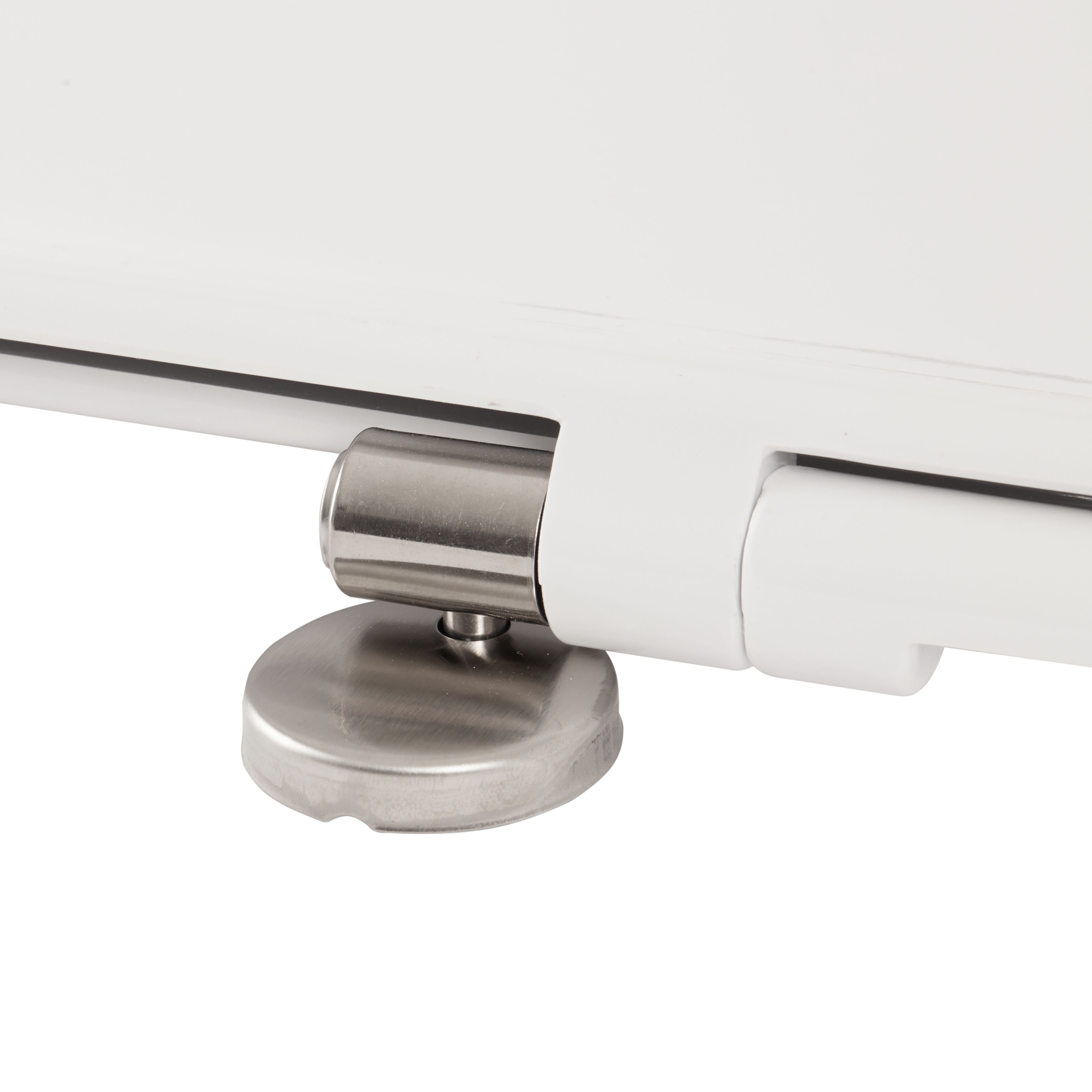Cooke & Lewis Lanzo White Soft close Toilet seat