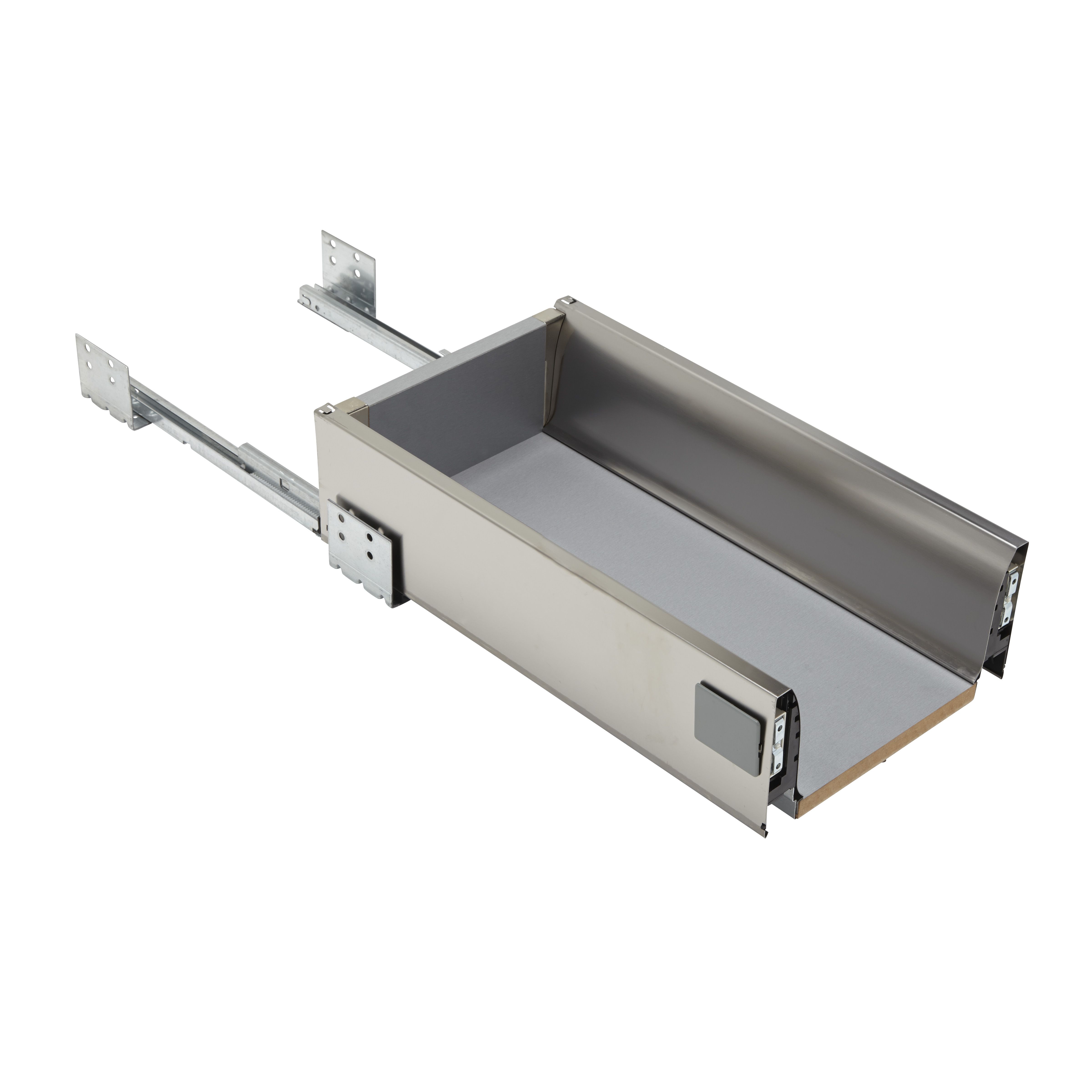 Cooke & Lewis Layon Stainless steel effect Drawer box DIY at B&Q