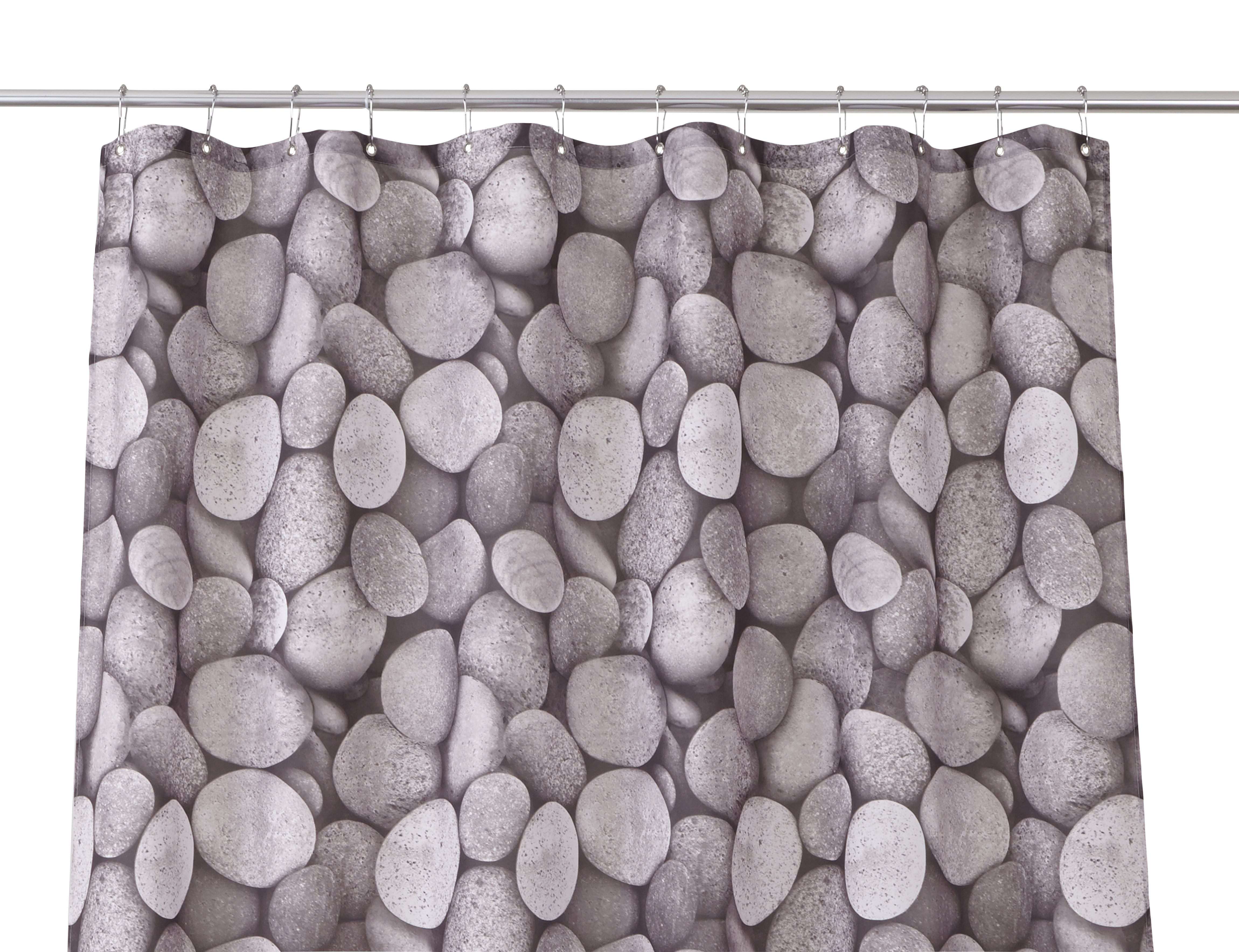 Cooke & Lewis Lunda Multicolour Pebble Shower curtain (W)180cm
