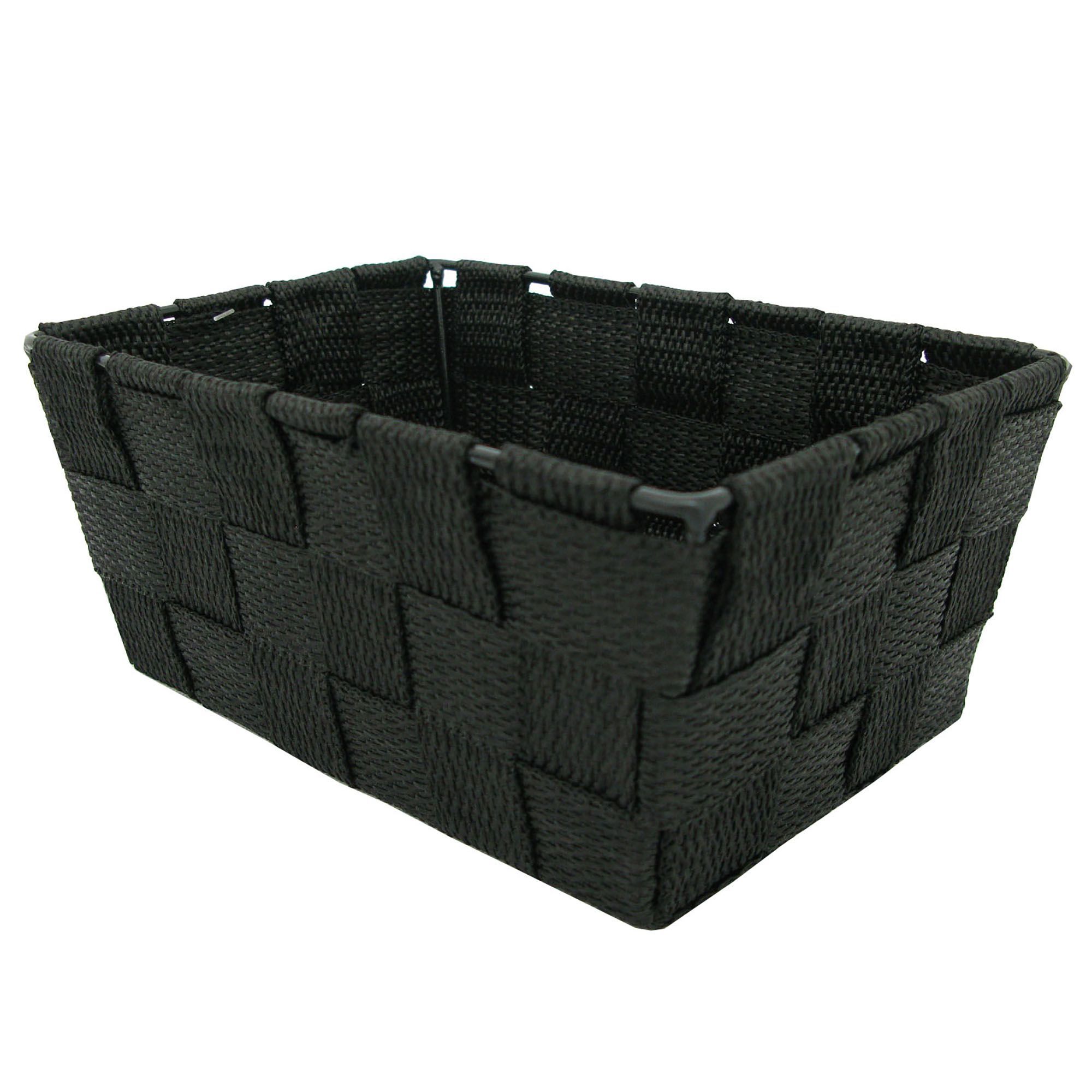 Cooke & Lewis Manly Black Plastic Laundry basket