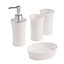 Cooke & Lewis Manza White ABS plastic Bathroom Tumbler