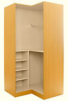 Cooke & Lewis Maple effect Corner wardrobe cabinet (H)2112mm (W)1060mm (D)1040mm
