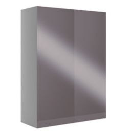 Cooke & Lewis Marletti Gloss Anthracite Double Wall Cabinet (W)600mm (H)672mm