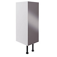 Cooke & Lewis Marletti Gloss Anthracite Style: Shaker Single door Base Cabinet (W)160mm (H)852mm