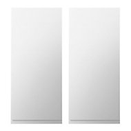 Cooke & Lewis Marletti Gloss White Double Mirrored Wall Cabinet (W)600mm (H)672mm