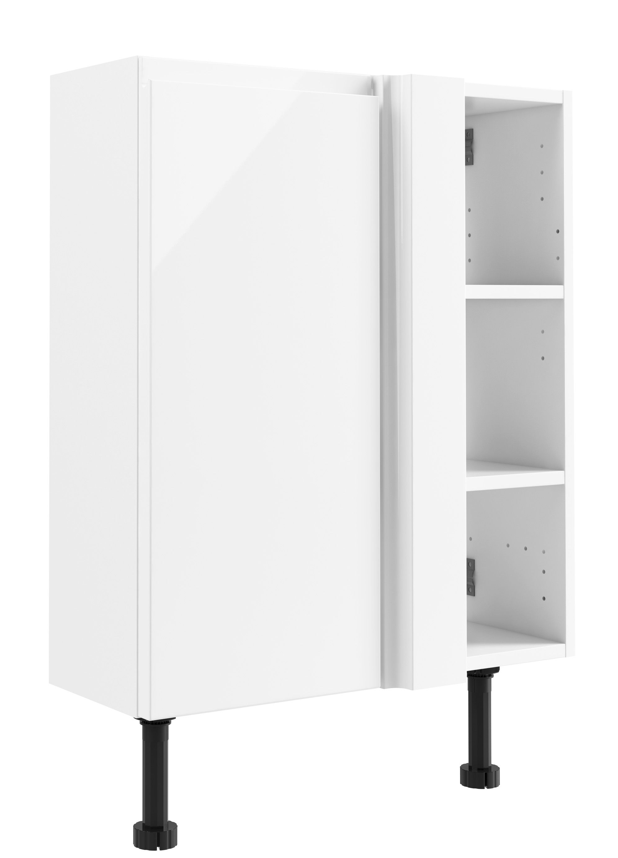 Cooke & Lewis Marletti Gloss White Slimline Corner base unit, (W)500mm