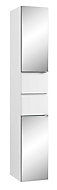 Cooke & Lewis Marletti Gloss White Tall Mirrored Cabinet (W)300mm (H)1972mm