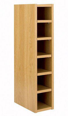 Cooke Lewis Marletti Oak effect Wine rack H 720mm W 150mm