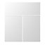 Cooke & Lewis Marletti Slimline Gloss White Cabinet (H)85.2cm (W)60cm