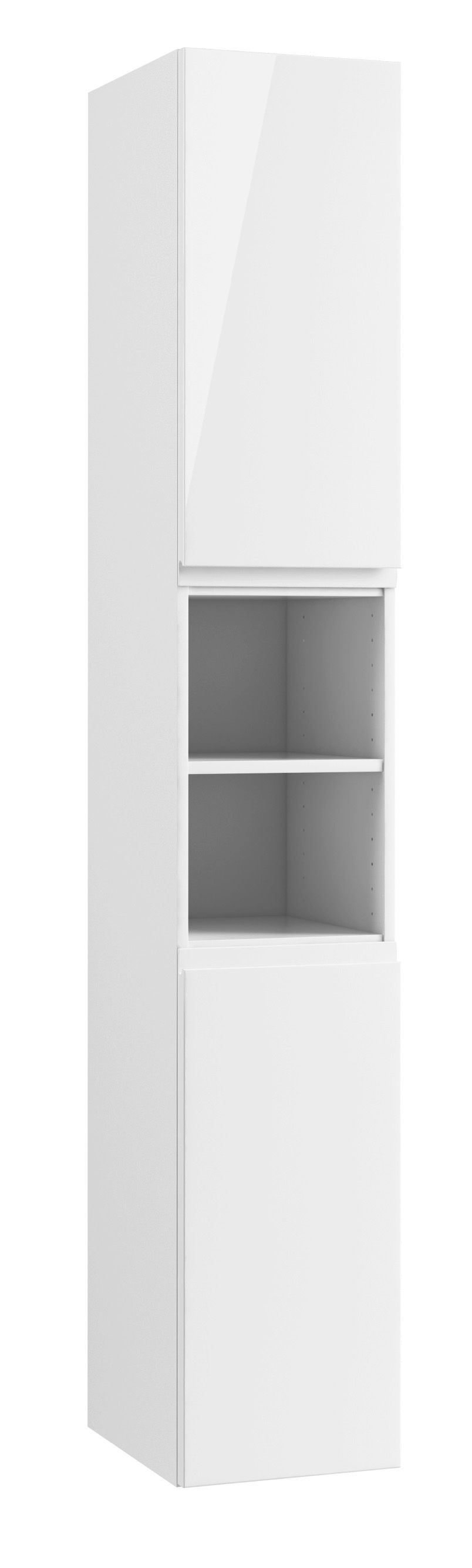 Cooke & Lewis Marletti Tall Gloss White Cabinet (H)197.2cm (W)30cm