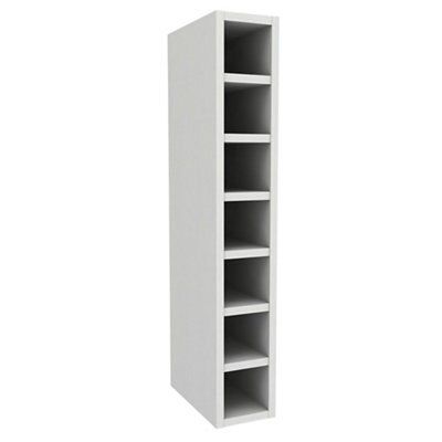 Cooke & Lewis Matt mussel Tall Wine rack cabinet, (H)900mm(W)150mm