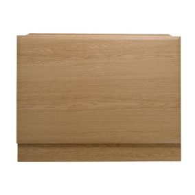 Cooke & Lewis Medium-density fibreboard (MDF) Oak effect End Bath panel (W)685mm