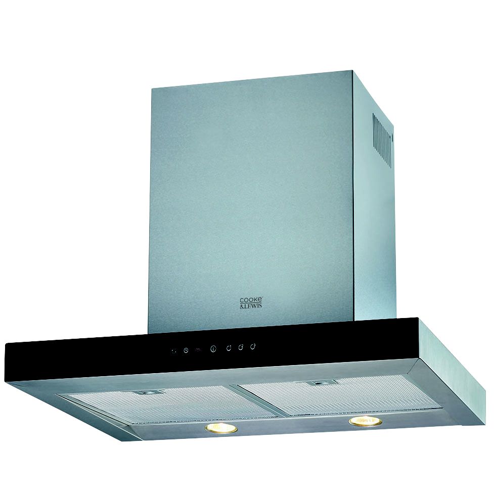 Cooke Lewis MRD60CL L Black Stainless Steel Box Cooker Hood W 60cm   Cooke Lewis Mrd60cl L Black Stainless Steel Box Cooker Hood W 60cm~5052931820641 01c