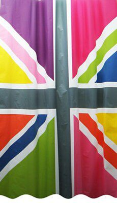 Cooke & Lewis Multicolour Jackdaw Shower curtain (W)180cm