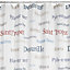 Cooke & Lewis Multicolour Letter print Shower curtain (H)200cm (W)180cm