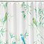 Cooke & Lewis Multicolour Tropical birds Shower curtain (H)200cm (W)180cm