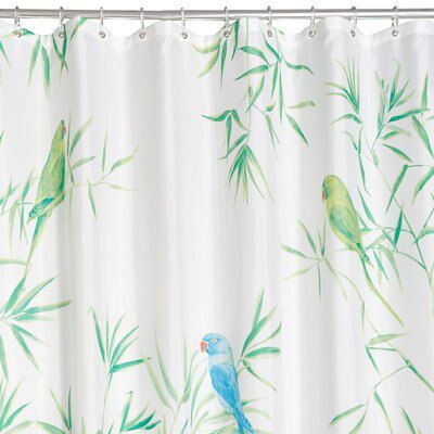 Cooke & Lewis Multicolour Tropical birds Shower curtain (H)200cm (W)180cm