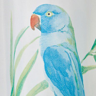 Cooke & Lewis Multicolour Tropical birds Shower curtain (H)200cm (W)180cm