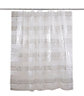 Cooke & Lewis Nakina White & Silver Mosaic Shower curtain (W)180cm
