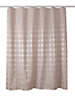 Cooke & Lewis Napo Taupe Dots Shower curtain (W)180cm