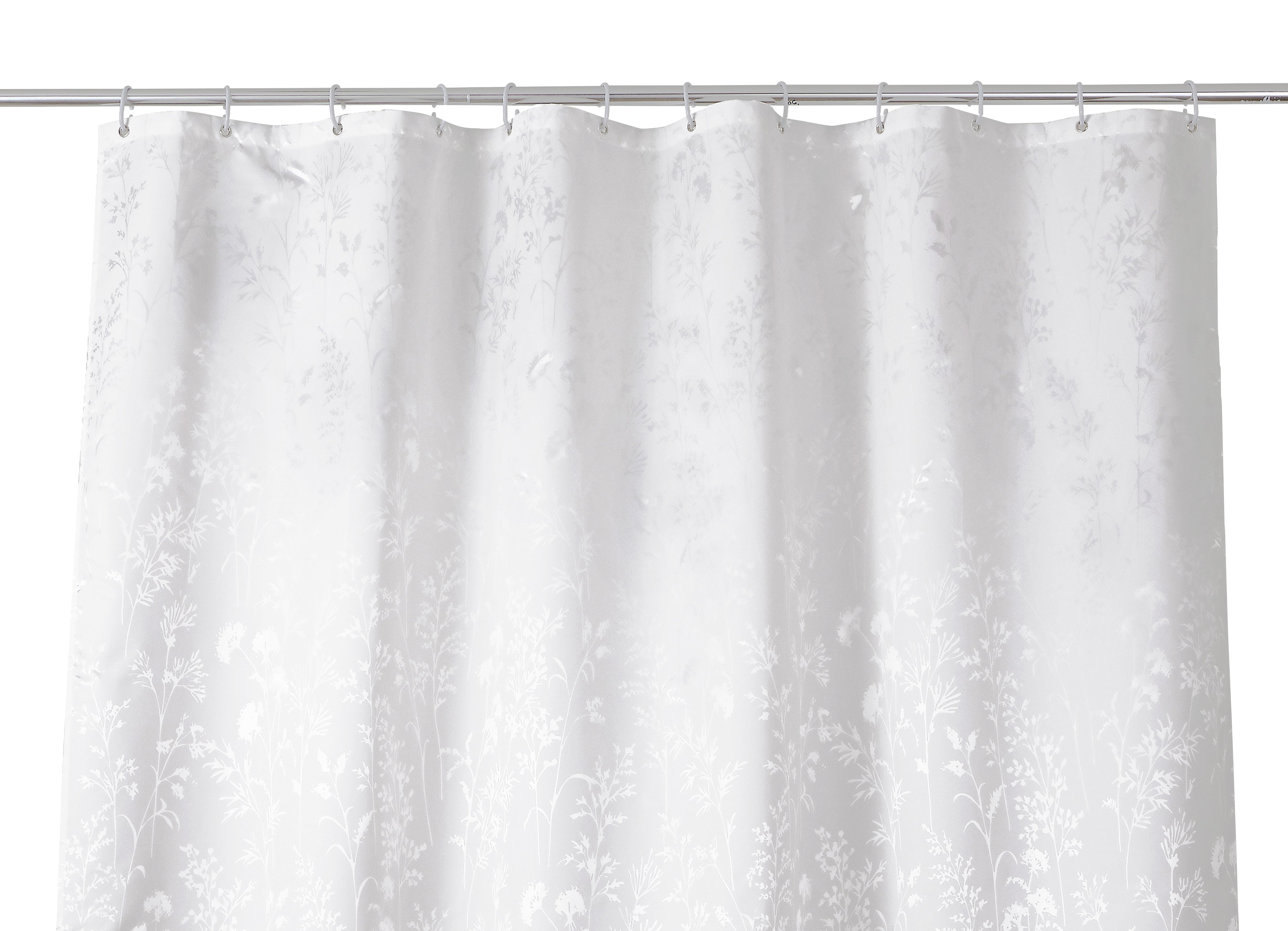 Cooke & Lewis Nessa White Tree Shower curtain (W)180cm