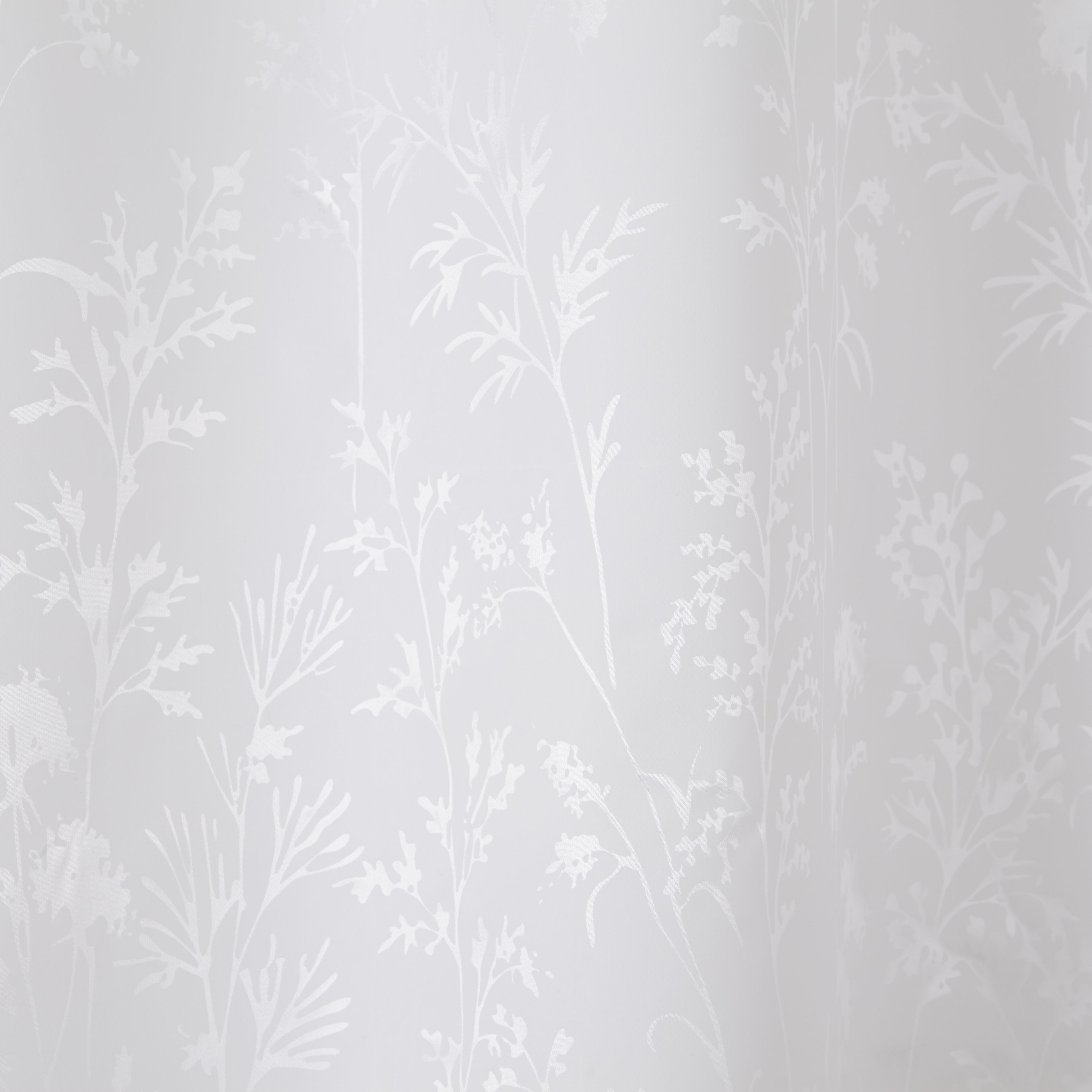 Cooke & Lewis Nessa White Tree Shower curtain (W)180cm