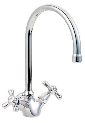 Cooke & Lewis Newport Chrome effect Kitchen Monobloc Tap