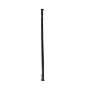 Cooke & Lewis Nira Black Extendable Straight Shower curtain rod (L)120cm